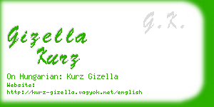 gizella kurz business card